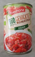 Tomaten gehackt, Basilikum