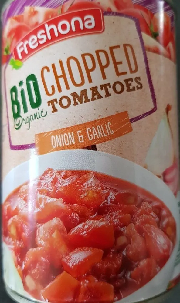 Bio-Tomaten gehackt -  Zwiebel & Knoblauch