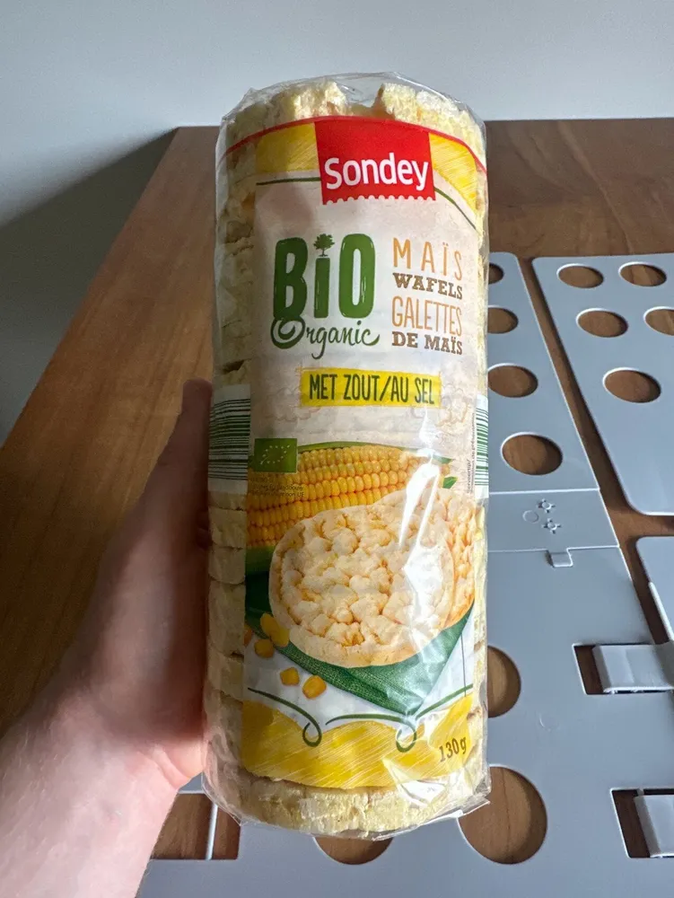 Mais Waffeln mit Meersalz Bio