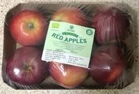 Organic red apples