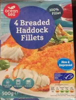 Breaded haddock fillets