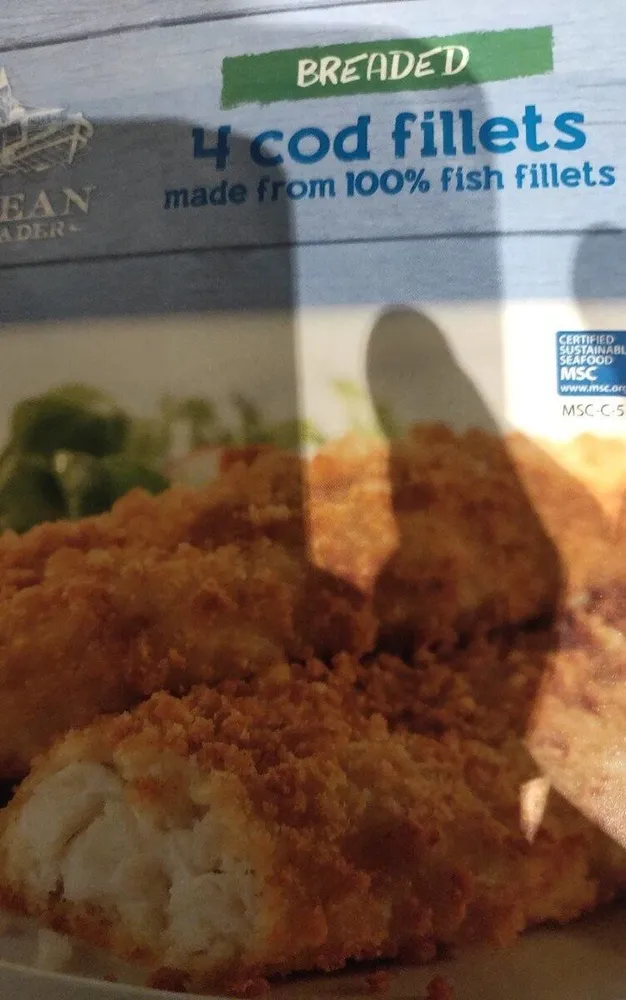Breaded cod fillets
