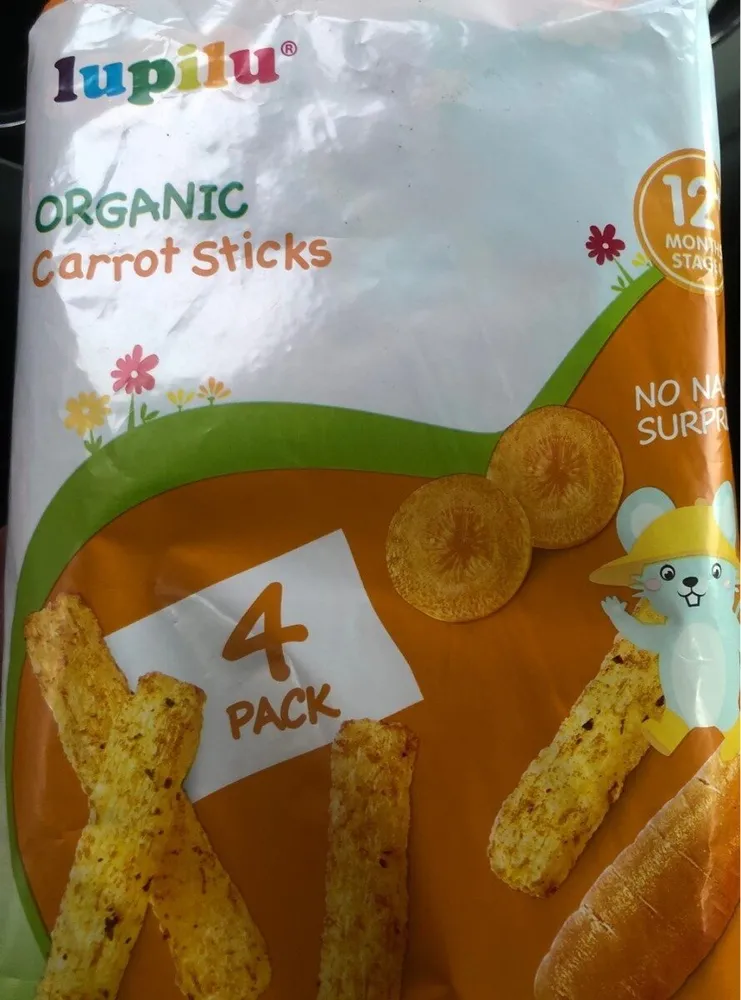 Organic carrot sticks