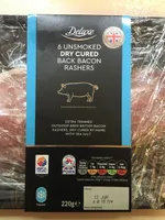 6 unsmoked dry cured back bacon rashers