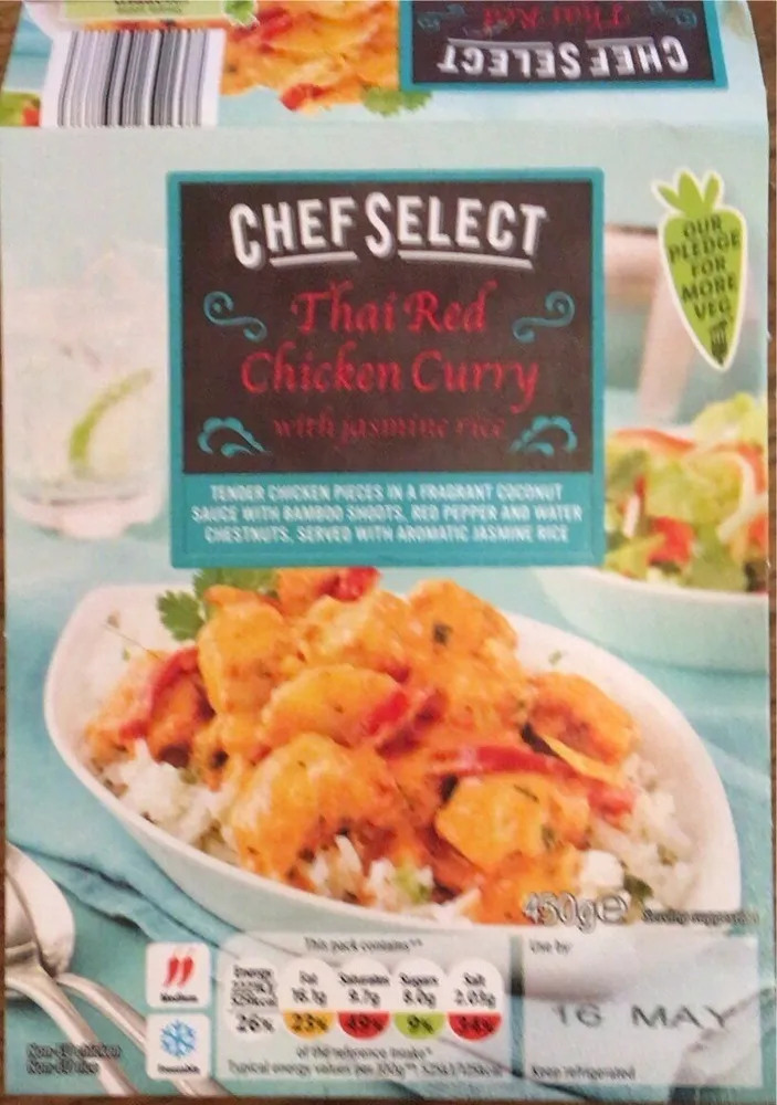 Thai red chicken curry