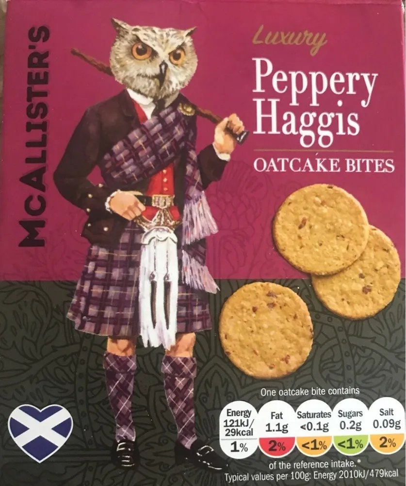 Luxury Peppery Haggis Oatcakes Bites