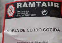 Oreja de cerdo cocida