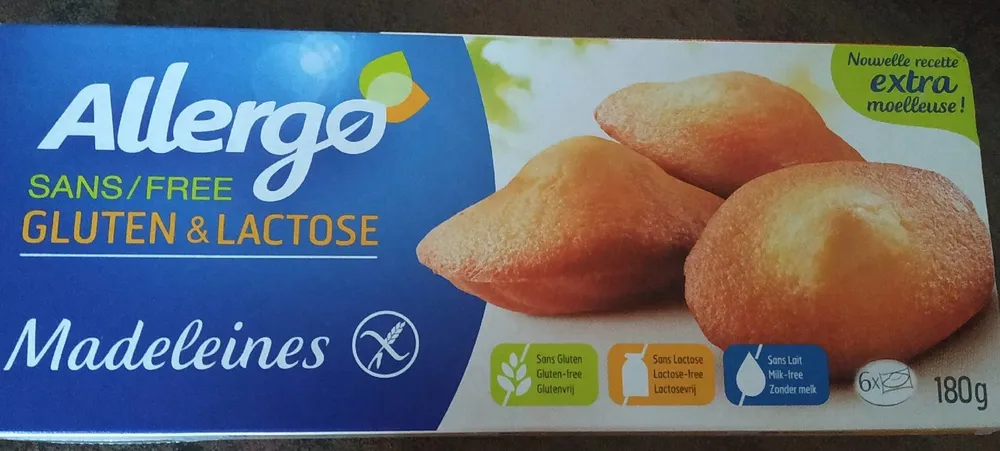 Madeleines sans gluten & sans lactose