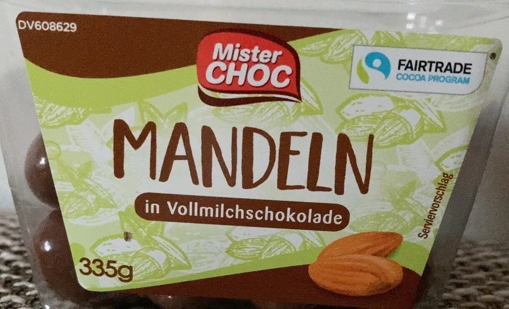 Mandeln mit Vollmilchschokolade