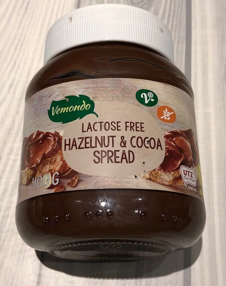 Pâte à tartiner sans lactose