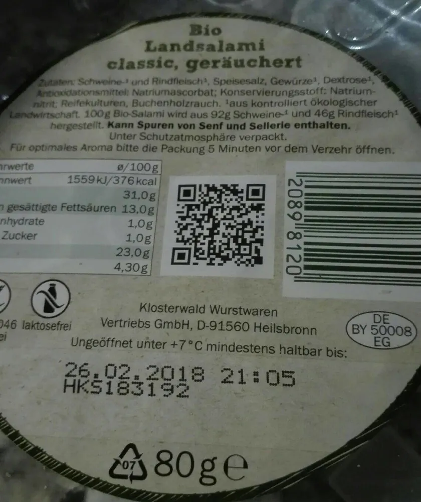 Bio LandSalami Classic