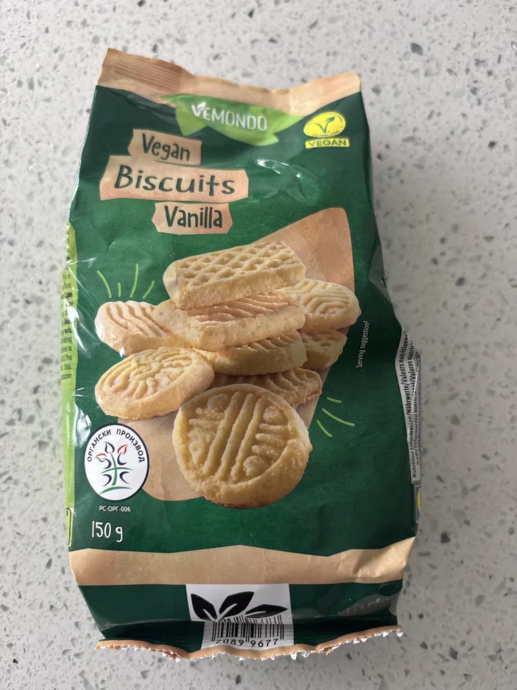 Organic biscuits vanilla