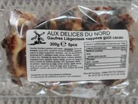 Gaufres liégeoises nappées goût cacao