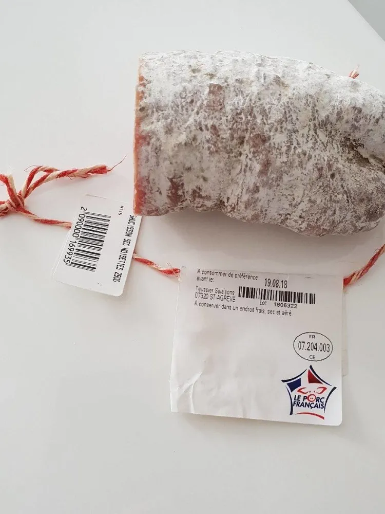 Saucisson aux noisettes entières VPF