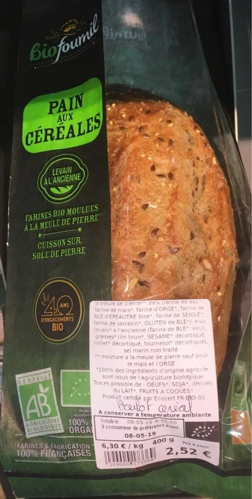 Pain Céréales Bio