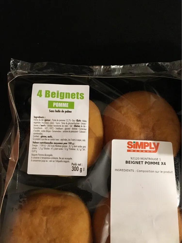 4 Beignets Pomme