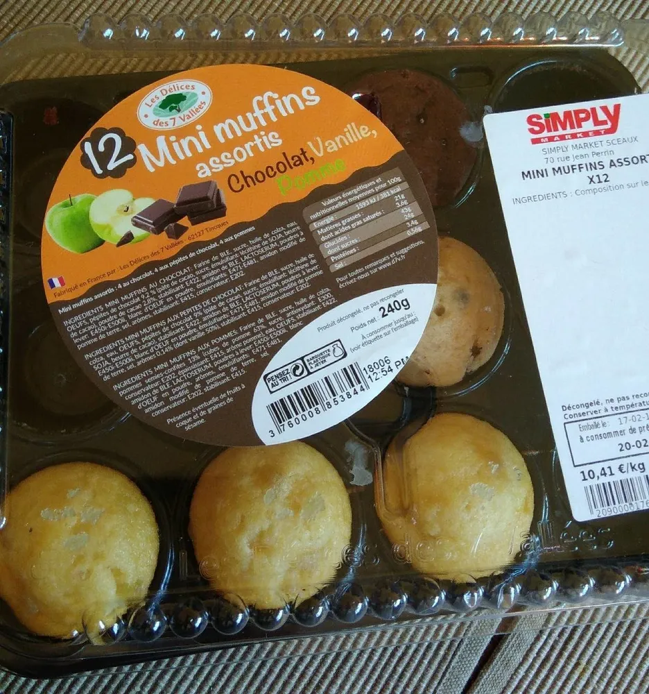 Mini muffins assortis