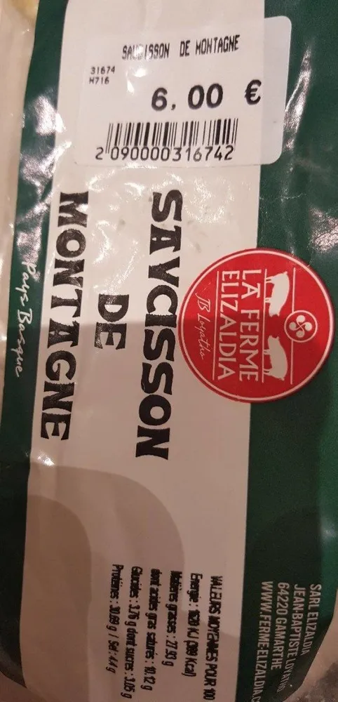 Saucisson de montagne