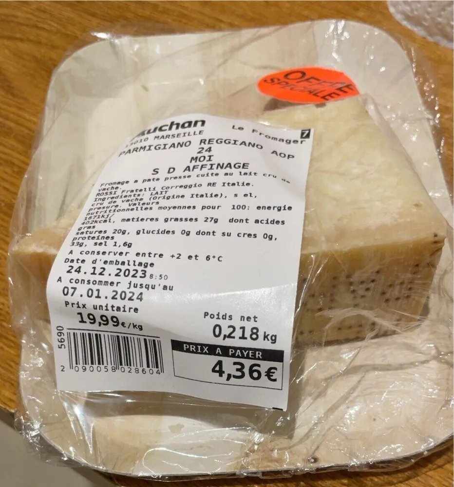 Parmigiano reggiano AOP