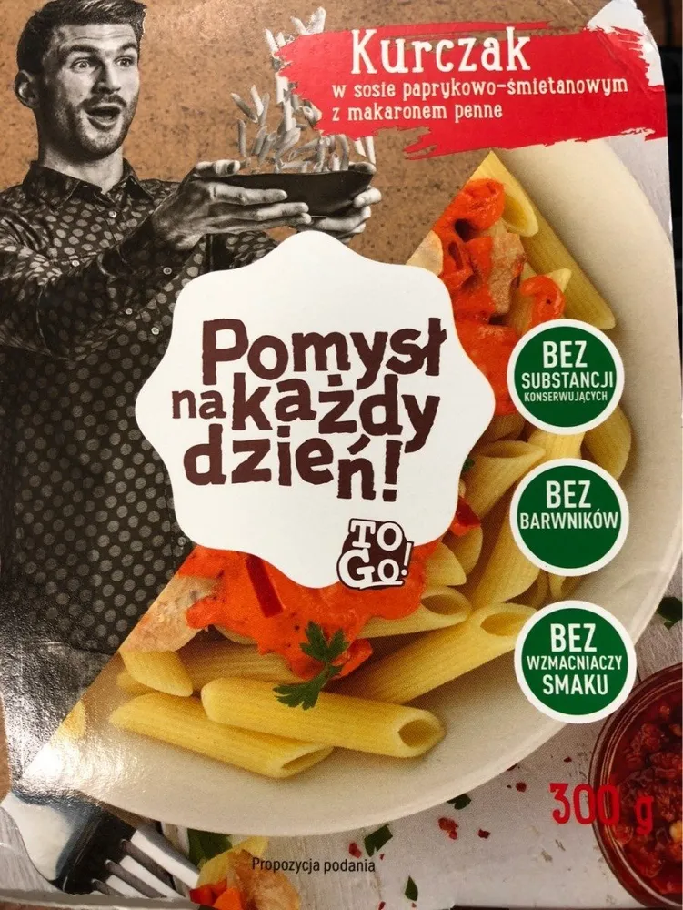 Kurczak z makaronem penne
