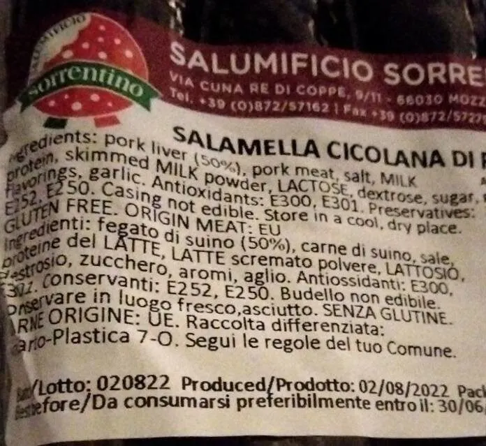 Salamella cicolana SRL