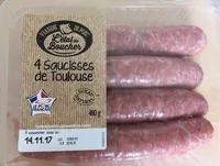 4 saucisses de Toulouse