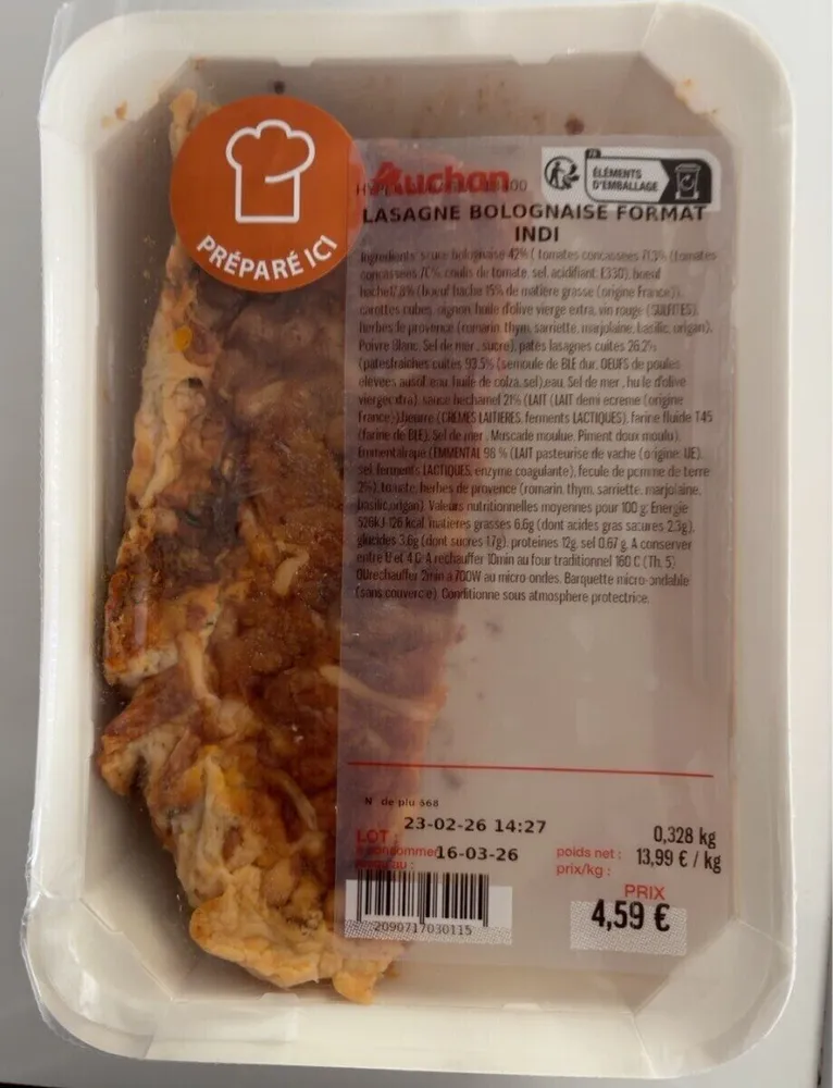 Lasagne bolognaise
