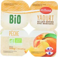 Yaourt bio peche