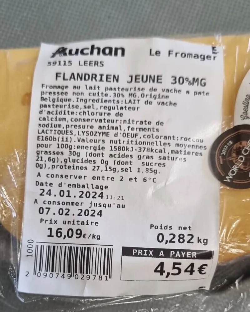 Fromage flandrin jeune