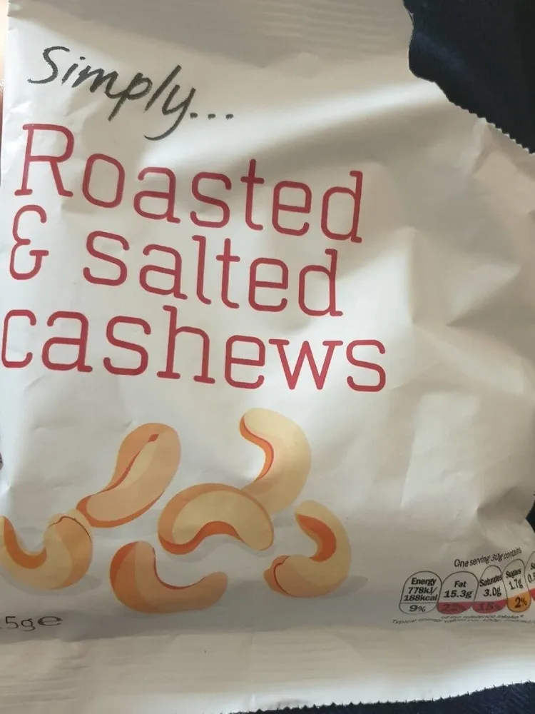 Roasted and Salted Cashews