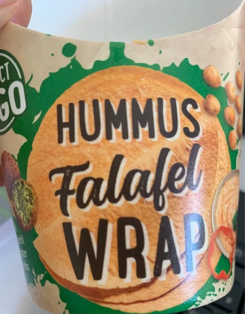 Hummus falafel wrap
