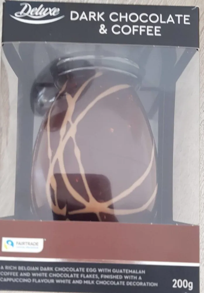 Dark chocolate and coffee egg