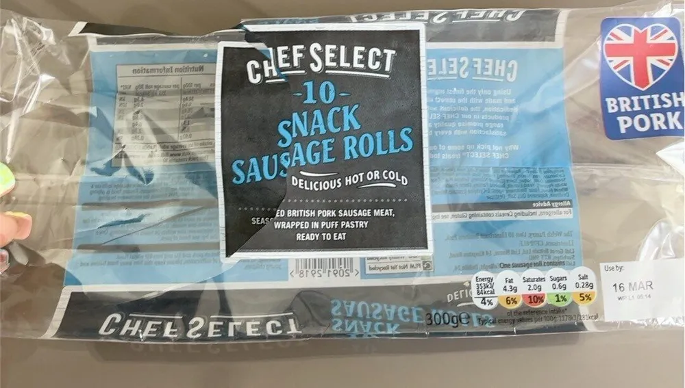 Chef select snack sausage rolls