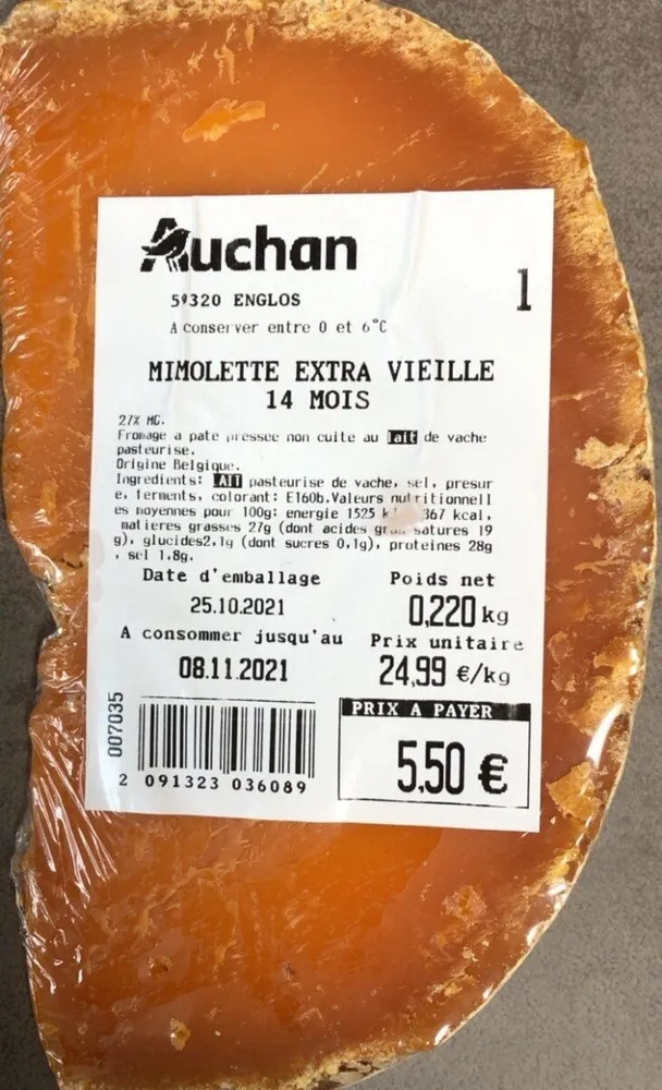 Mimolette extra vieille