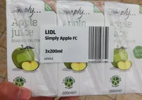 Apple juice from concentrate