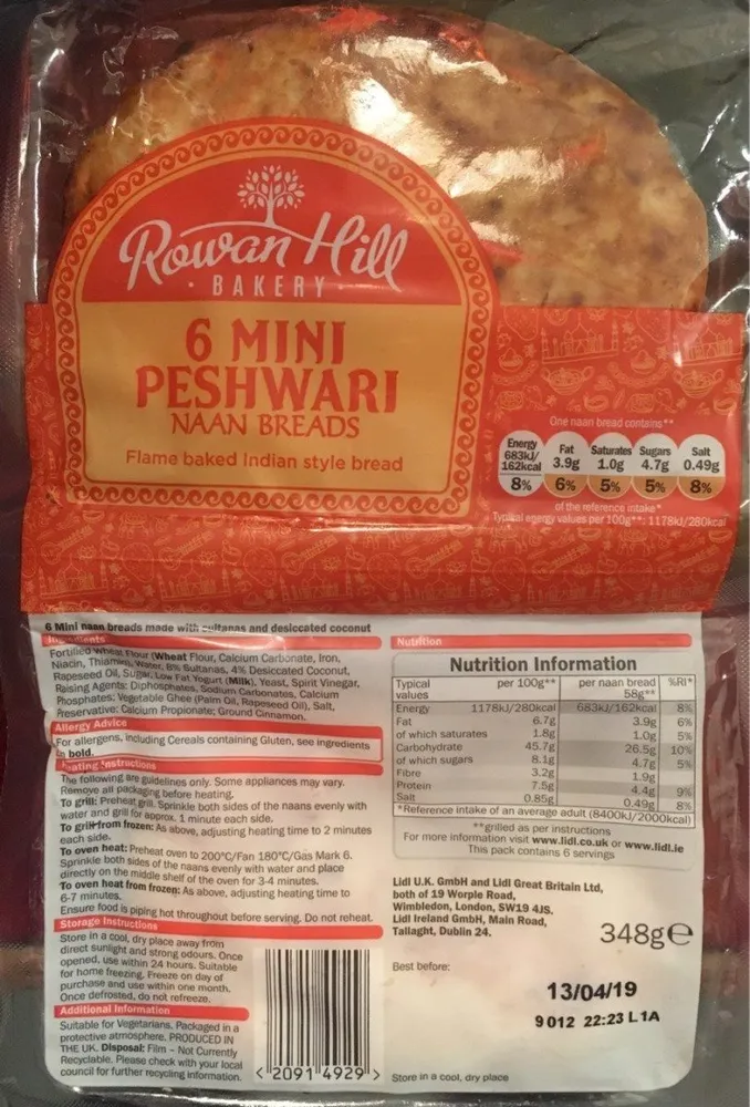 Mini Peshwari - Naan breads