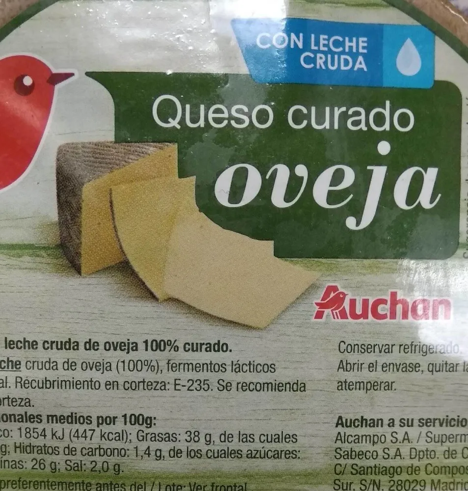 Queso curado oveja