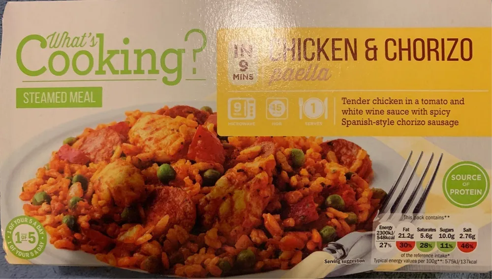 Chicken & chorizo paella
