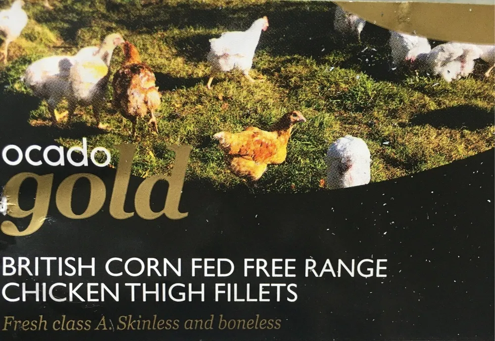 British corn fed free range chicken thigh fillets