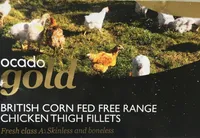 British corn fed free range chicken thigh fillets
