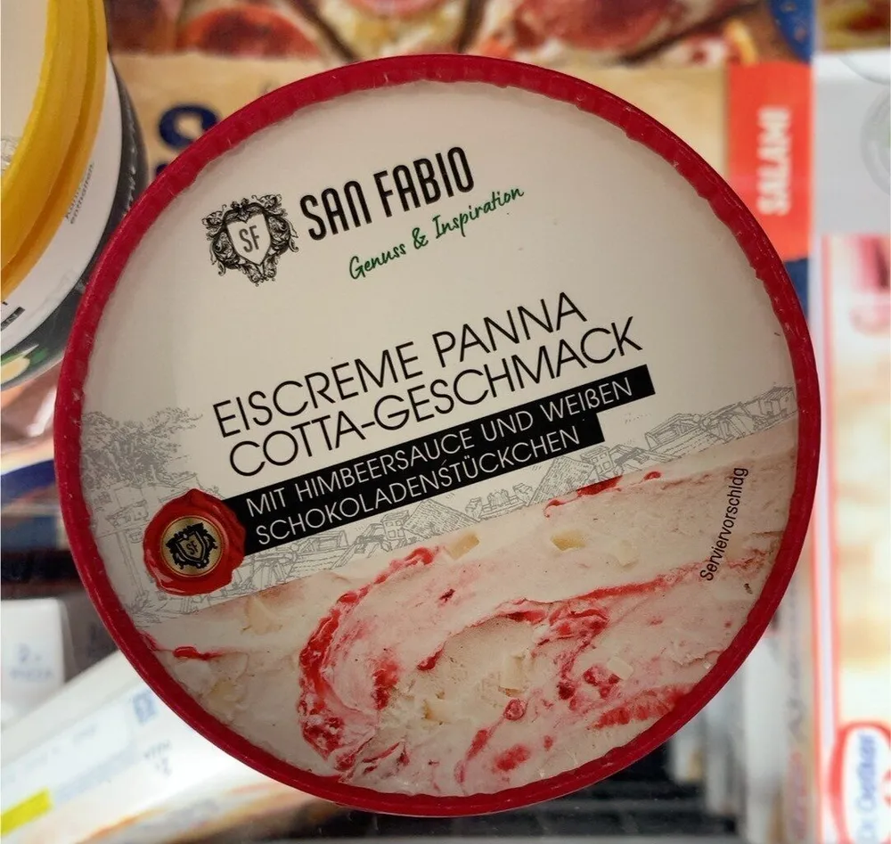 Eiscreme panna cotta