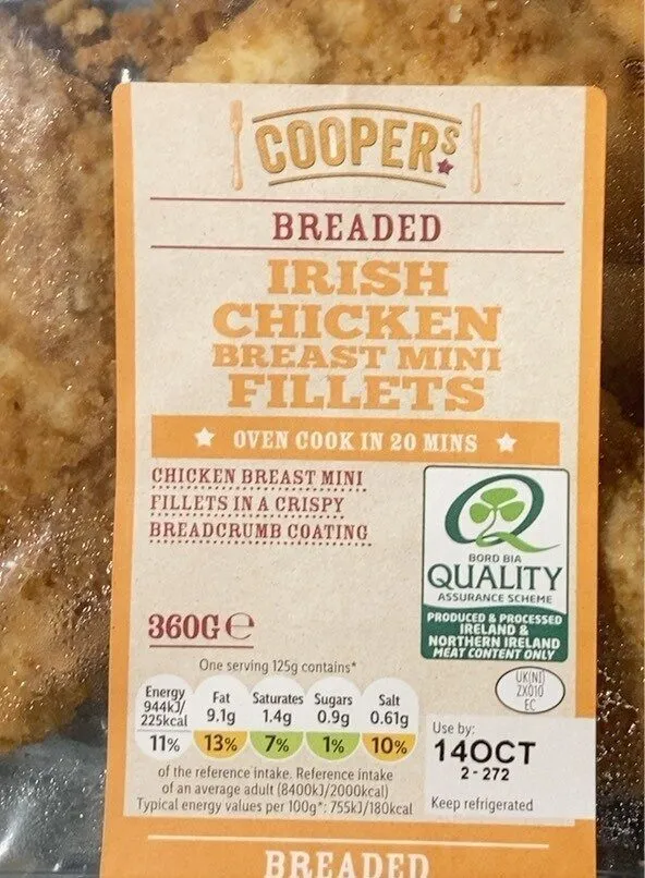Irish chicken breast fillets