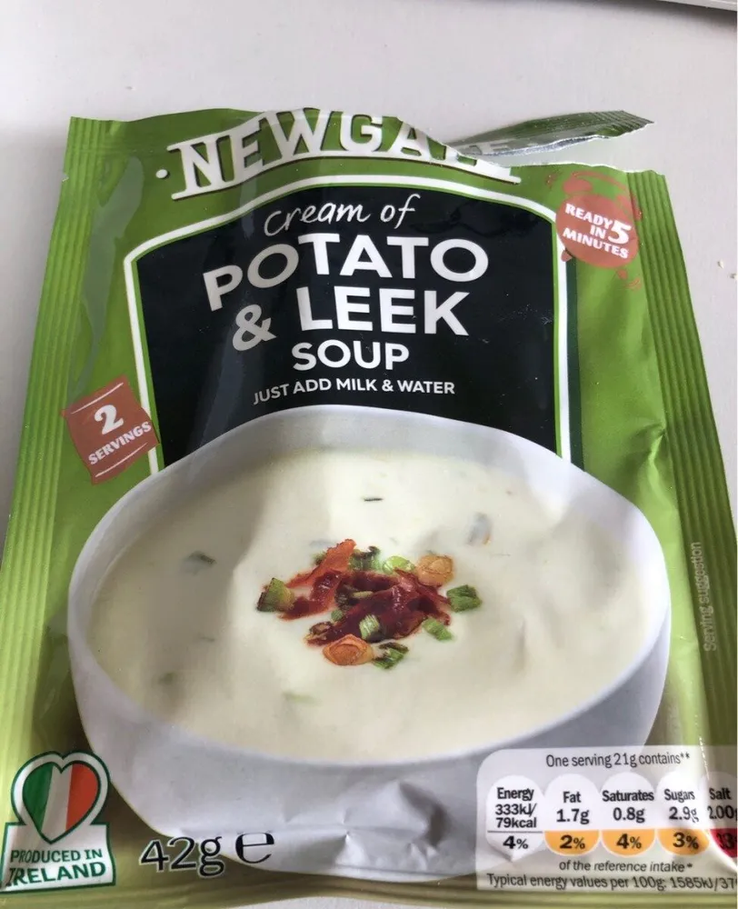 Cream of Potato & Leekbsoup