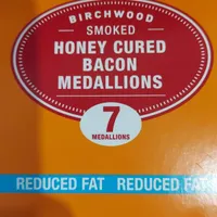 Honey cured bacon medallion