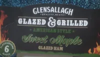 Glazed and Grilled American Style Sweet Maple Glazed Ham
