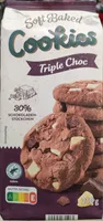 Soft baked cookies triple choc