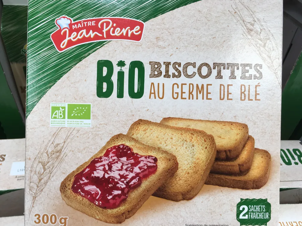 Biscottes au germe de blé