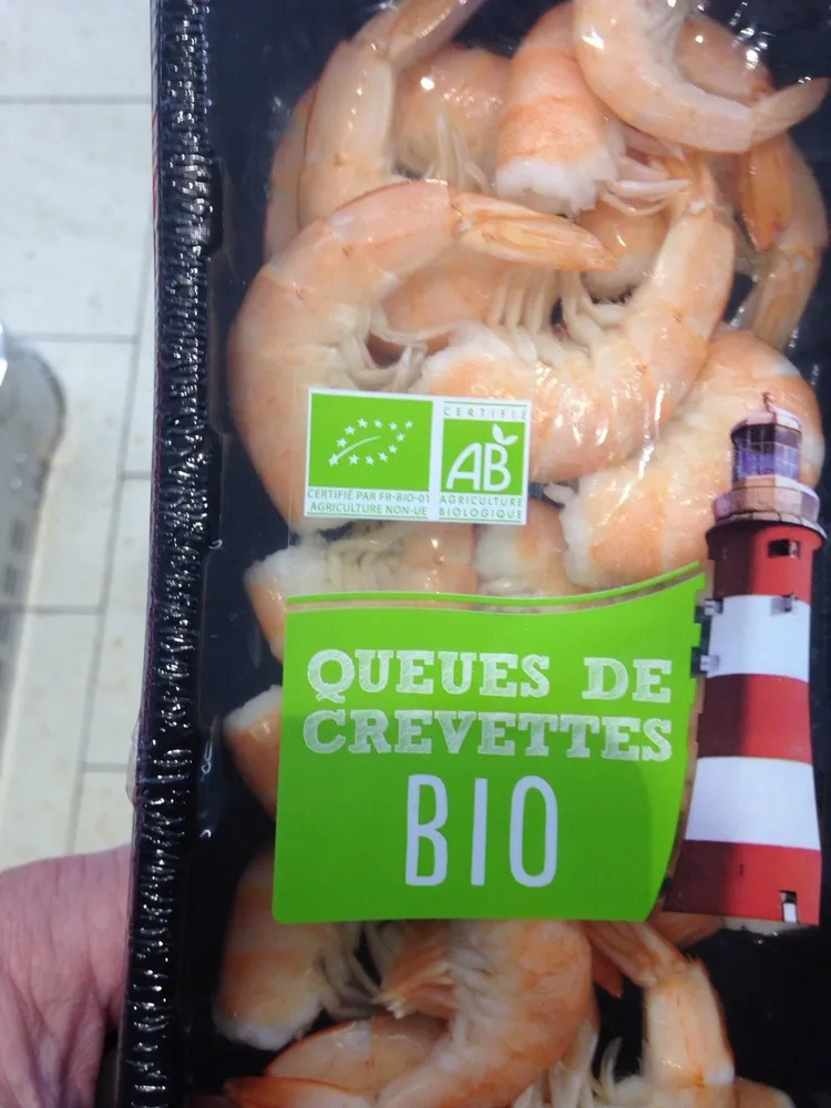 Queues de crevettes