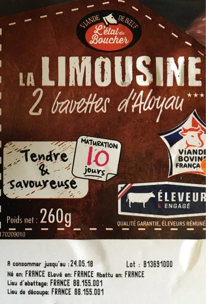 La limousine bavette d'aloyau