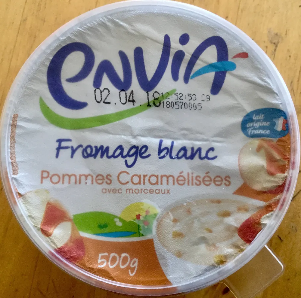 Fromage blanc pomme caramélisées